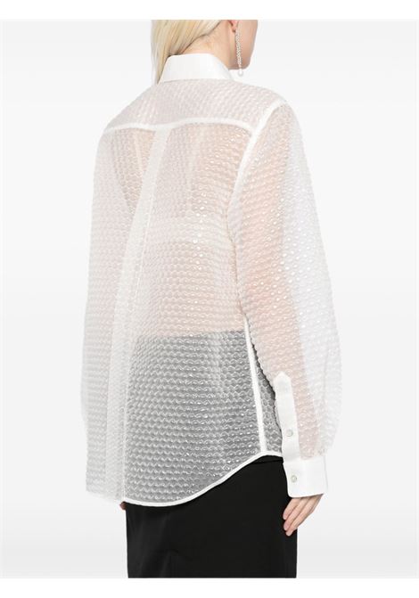 White bubblewrap semi-sheer shirt Helmut lang - women HELMUT LANG | O06HW506C5J